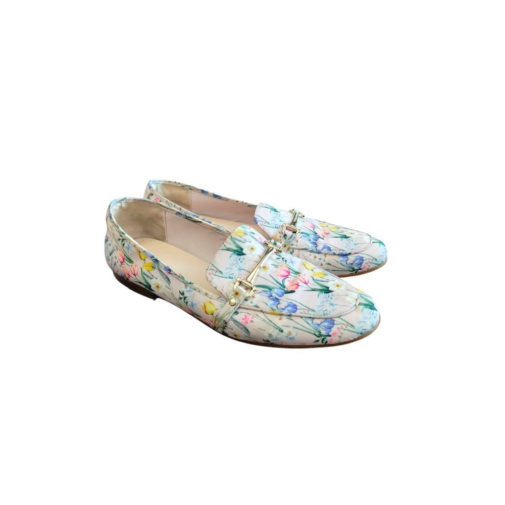 Aldo‎ Loafers Womens 9 Multicolor Floral Bloomcore Spring Gold Hardware Slip On